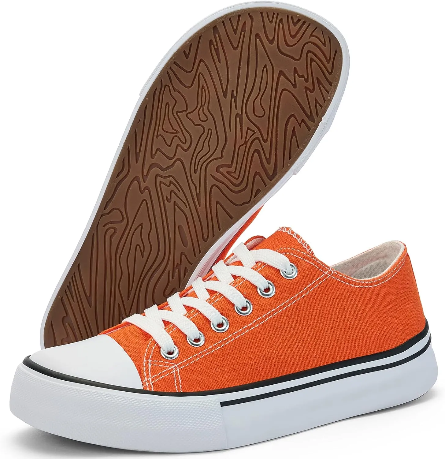 Women's Canvas Tennis Casual Walking for Women Fashion Sneaker Wide Toe Shoes