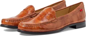 Womens Genuine Leather Comfort Slip on Penny Loafers