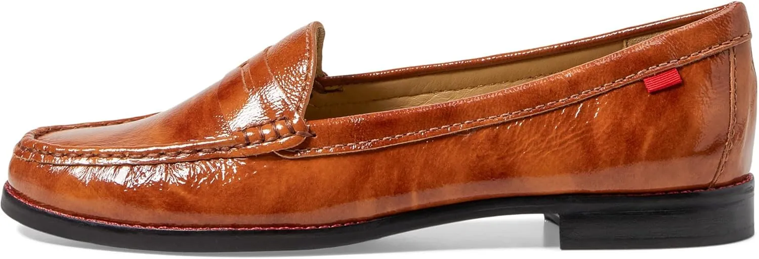 Womens Genuine Leather Comfort Slip on Penny Loafers