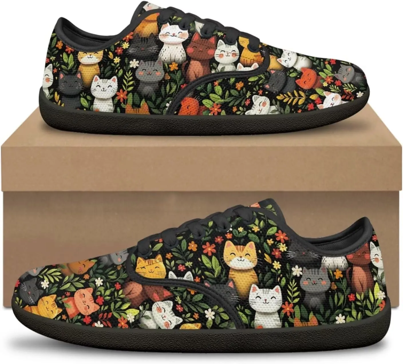 Women's Walking Barefoot Shoes Slip On Tennis Running Flat Sneakers Casual Outdoor Shoe Size 5.5-13