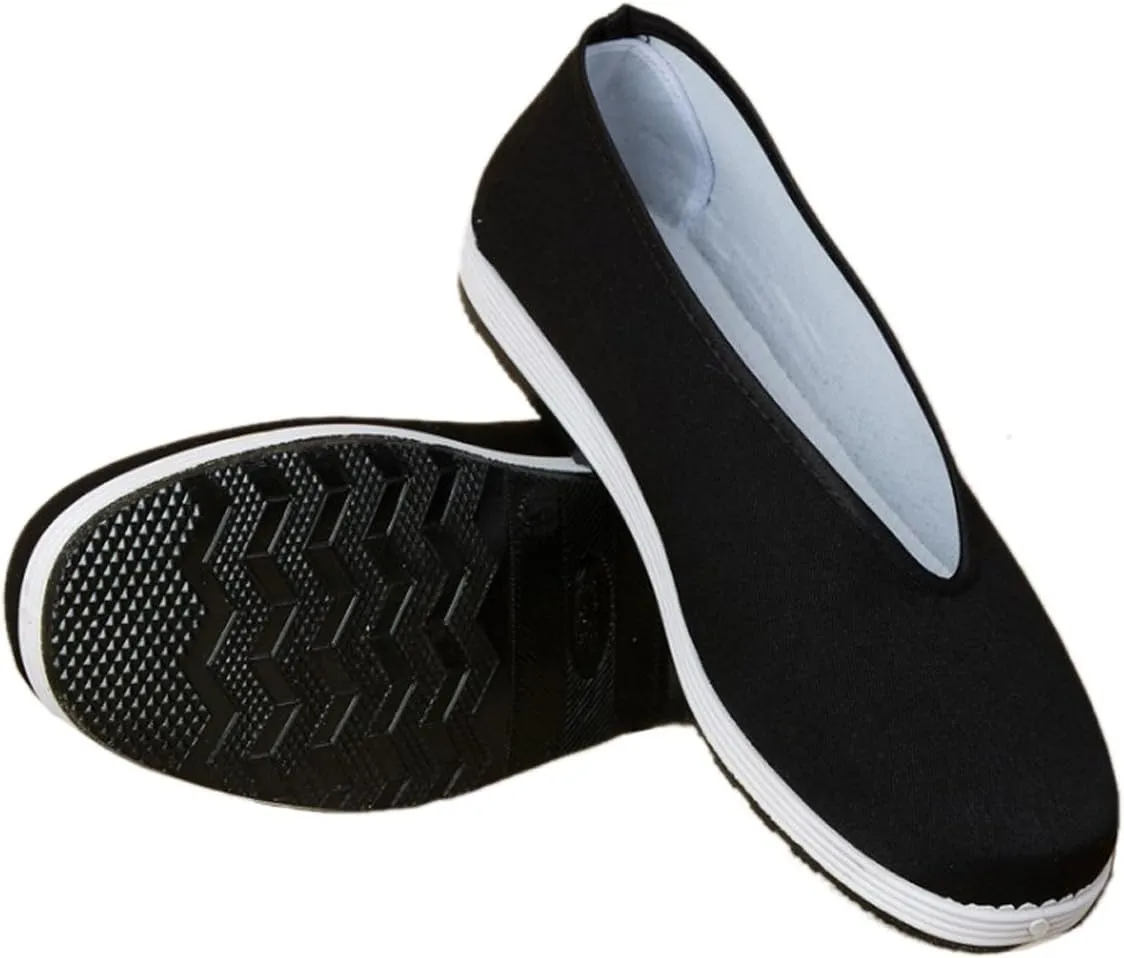 YunPeng Chinese Traditional Old Beijing Shoes Unisex Martial Art Kung Fu Tai Chi Rubber Sole Shoes