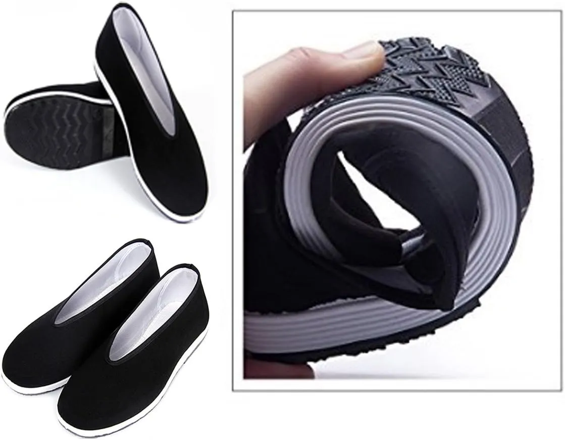 YunPeng Chinese Traditional Old Beijing Shoes Unisex Martial Art Kung Fu Tai Chi Rubber Sole Shoes