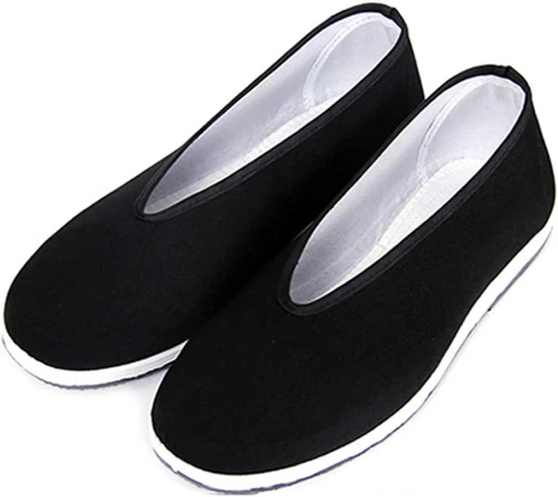 YunPeng Chinese Traditional Old Beijing Shoes Unisex Martial Art Kung Fu Tai Chi Rubber Sole Shoes