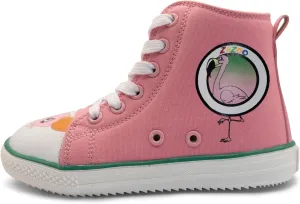 ZuZoo Kids Shoes Animal-Themed, High-Top Canvas Shoe