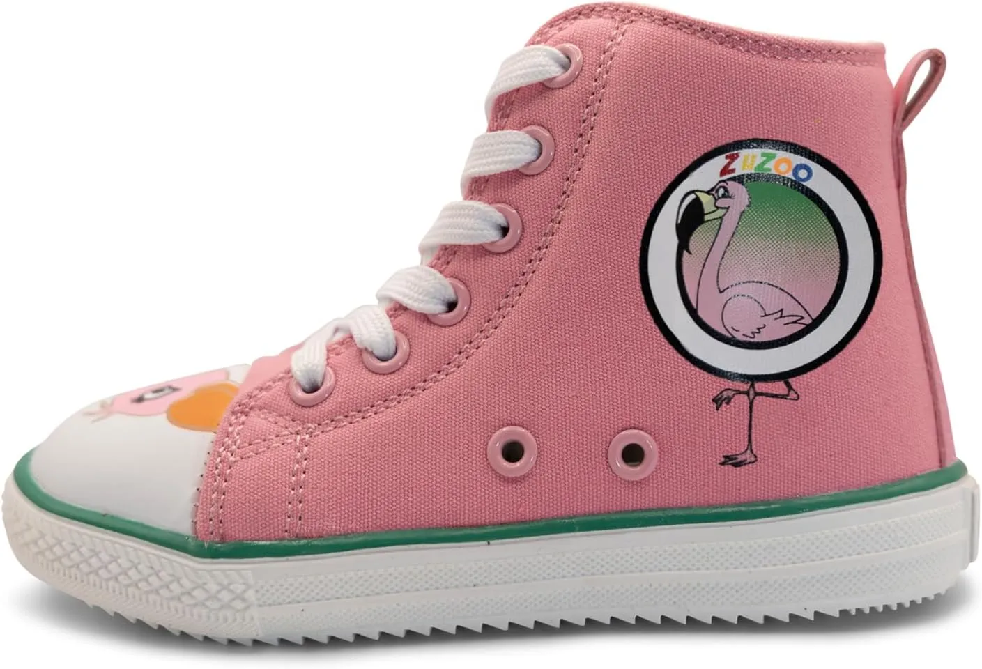 ZuZoo Kids Shoes Animal-Themed, High-Top Canvas Shoe